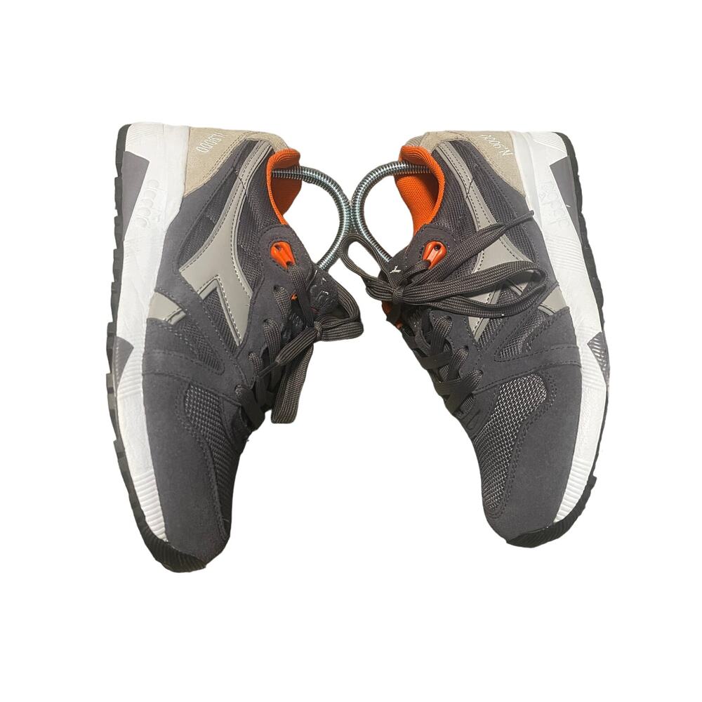Diadora Gray and Orange Athletic Shoes - Picture 2 of 7